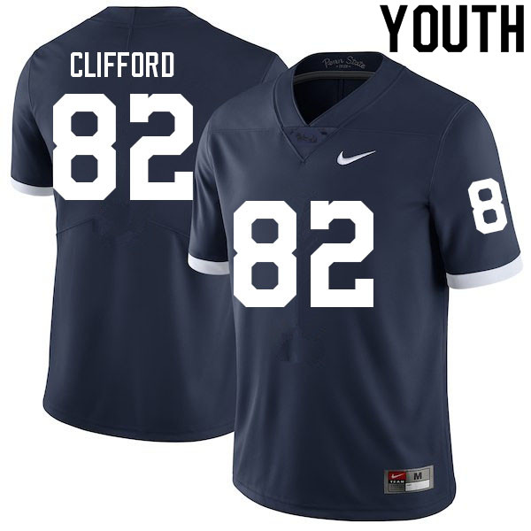 NCAA Nike Youth Penn State Nittany Lions Liam Clifford #82 College Football Authentic Navy Stitched Jersey RSU8898GW